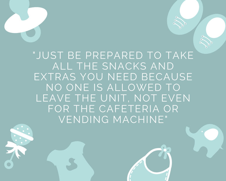 Just be prepared to take all the snack and extras you'll need because noone is allowed to leave the unit, not even for the cafeteria or vending machine